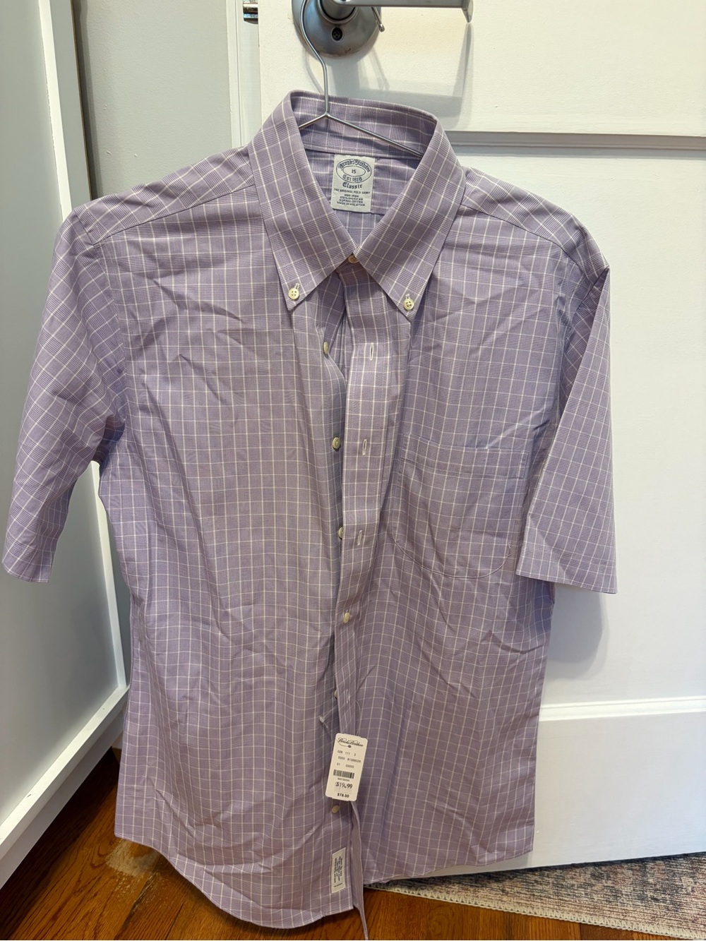 NWT Brooks Brothers Short-Sleeve Button-Down Polo